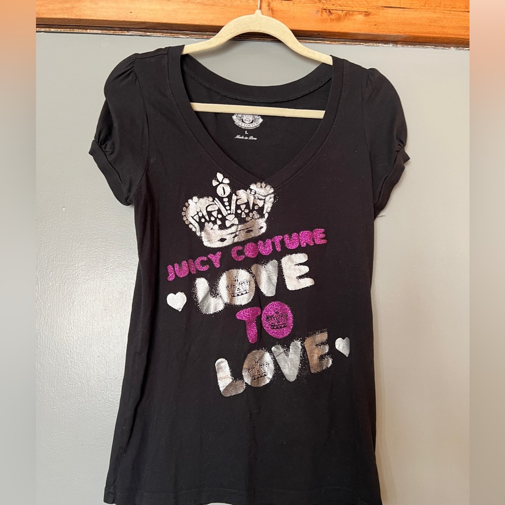 Juicy Couture Vintage style tee y2k EUC size LG